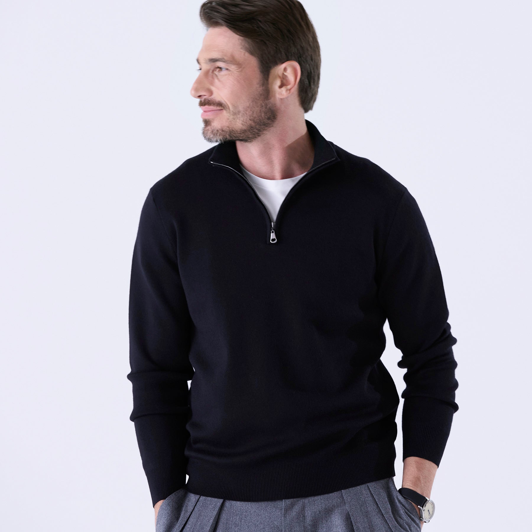 受注生産】lusso：ハーフZIPプルオーバー（＃0760） – トレンタ