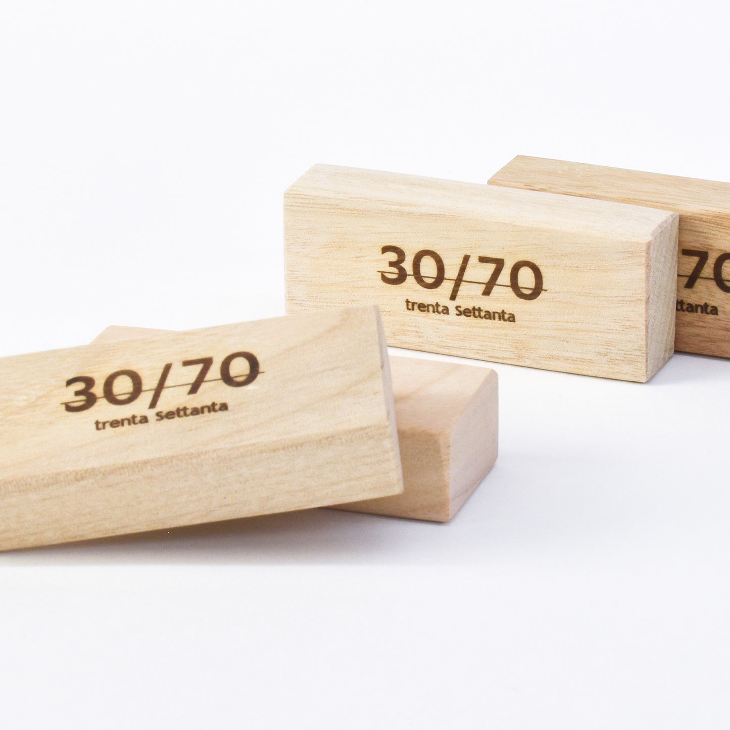 【30/70×KUSU HANDMADE】エコブロック4個+オイル+コットンポーチセット