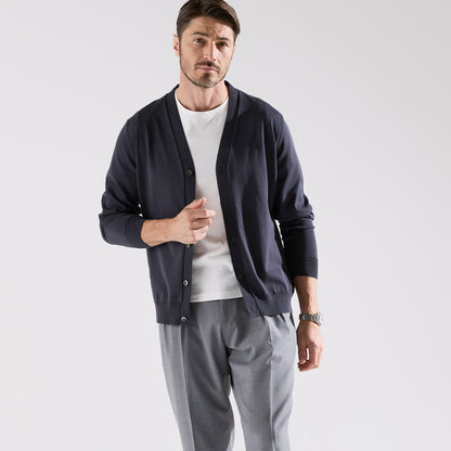 terroir：Vネックカーディガン（＃0409）