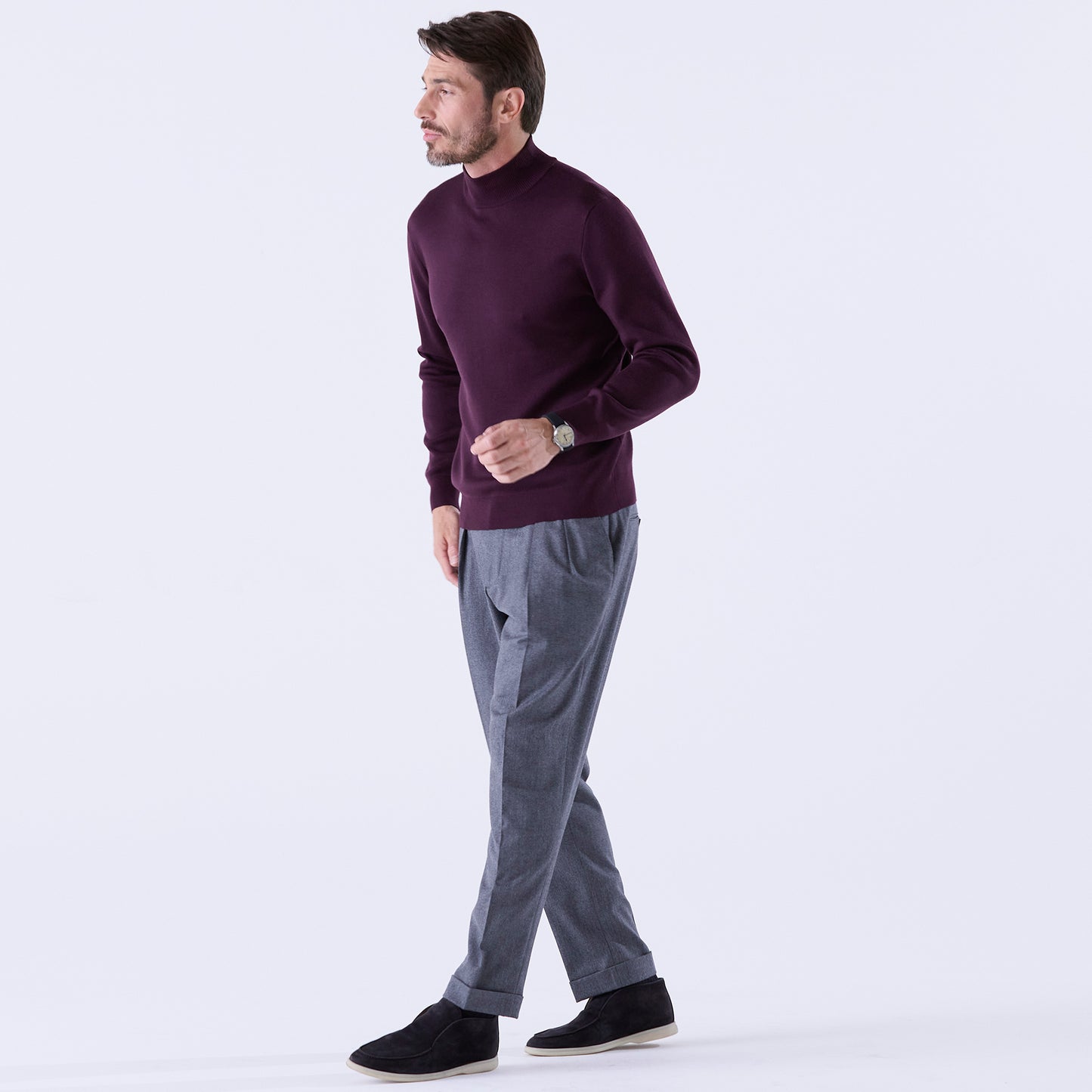 NEW COLOR｜lusso：ハイネックプルオーバー（＃0721）