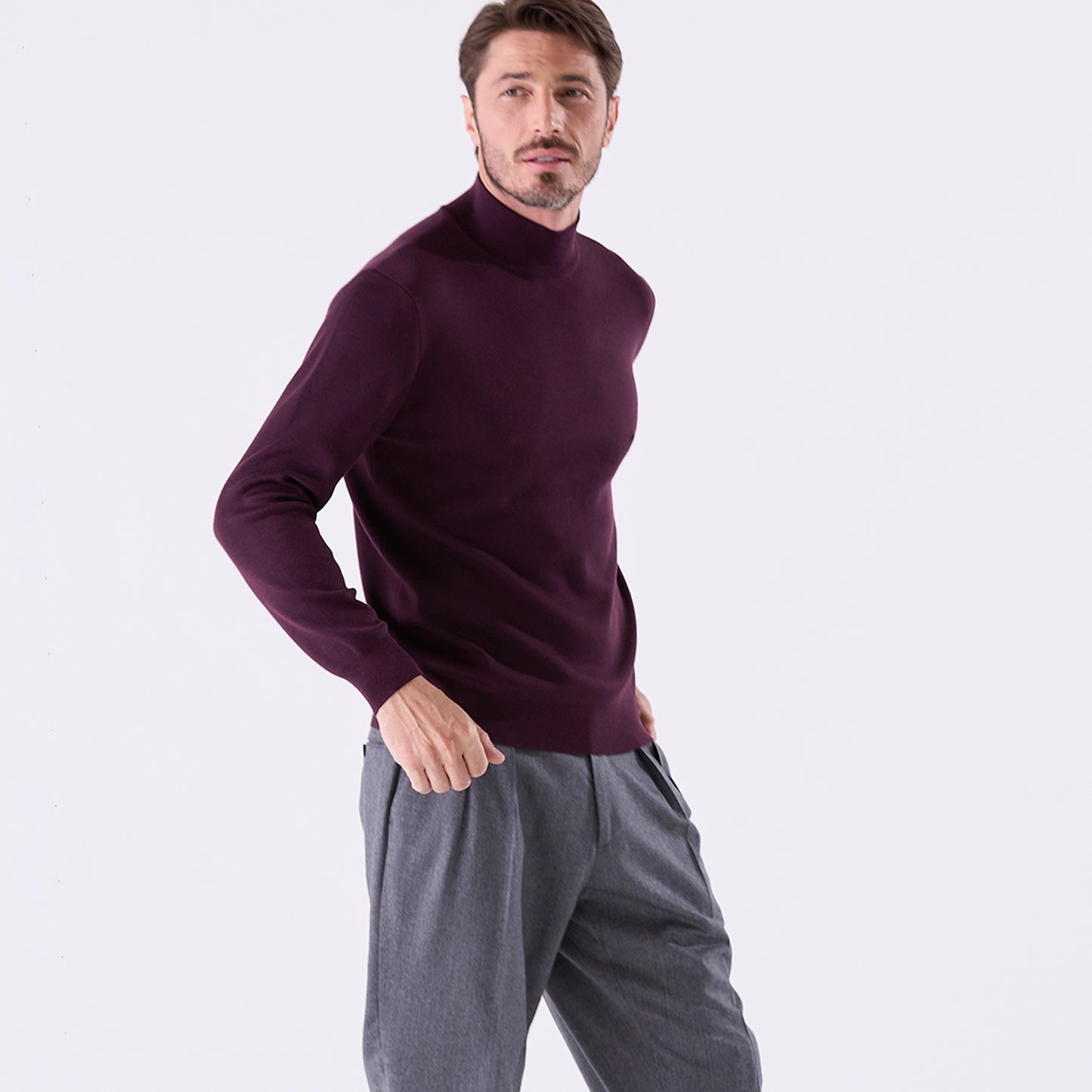 NEW COLOR｜lusso：ハイネックプルオーバー（＃0721）