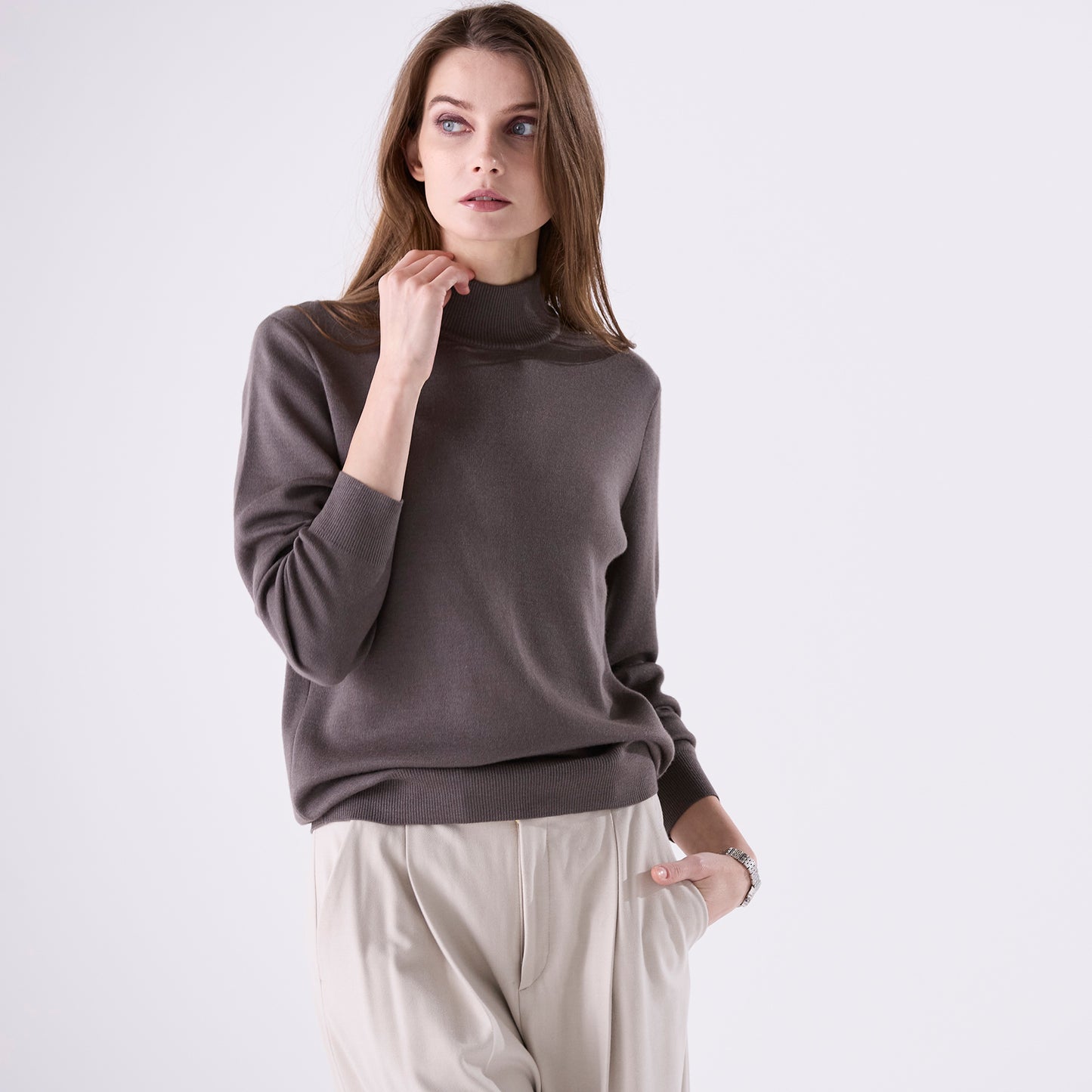 lusso：ハイネックプルオーバー（＃0721）