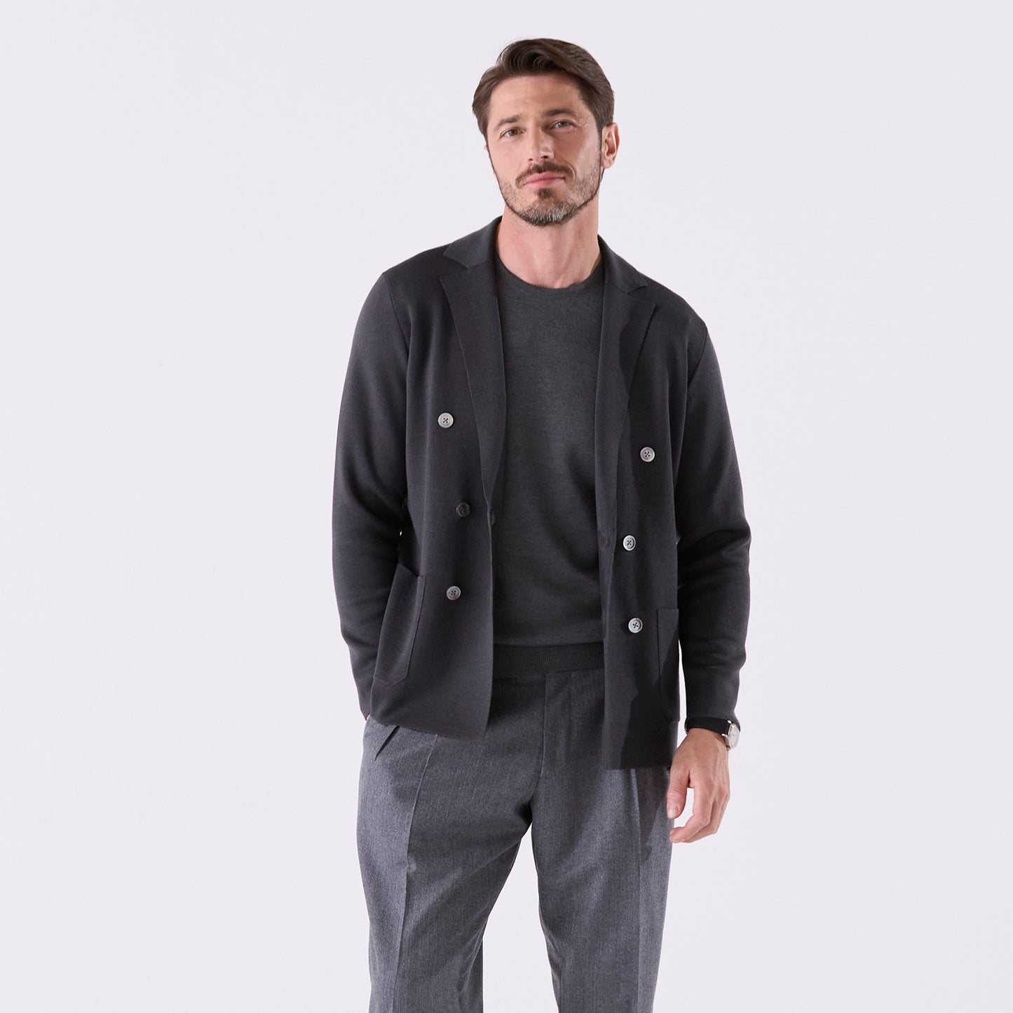 【受注生産】lusso：ソフトストラクチャージャケット（＃0758）