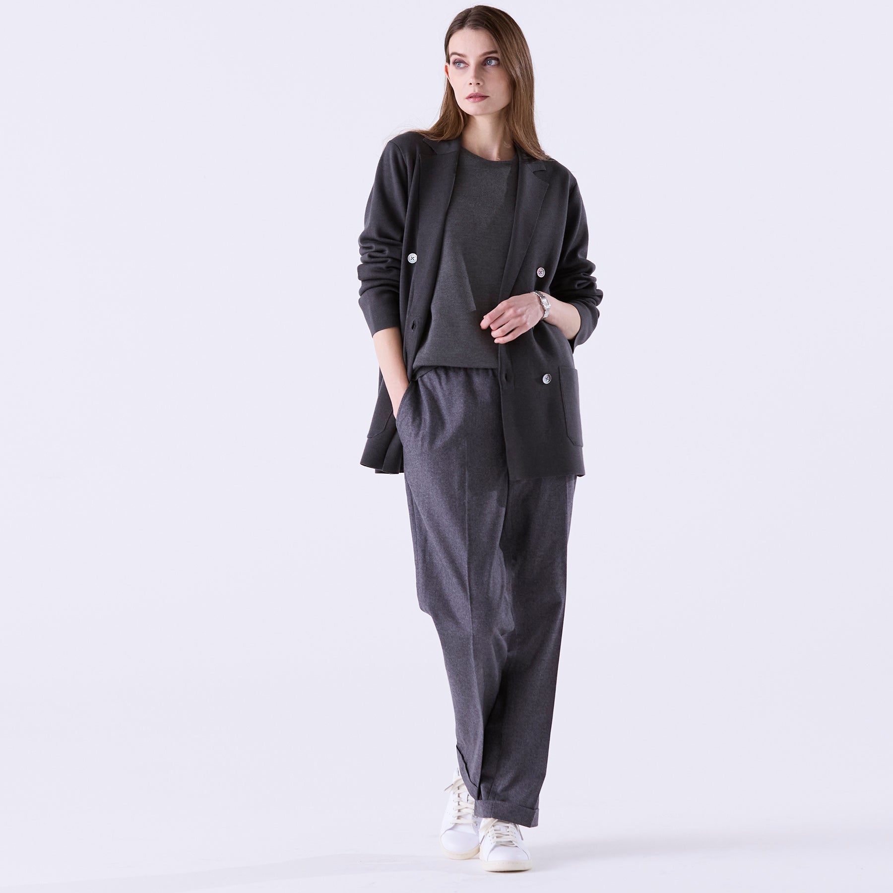 【値下げ】美品！Arrange luxury coat set 完売商品 Distressed Print Oversized Wrap Coat【s0000013910