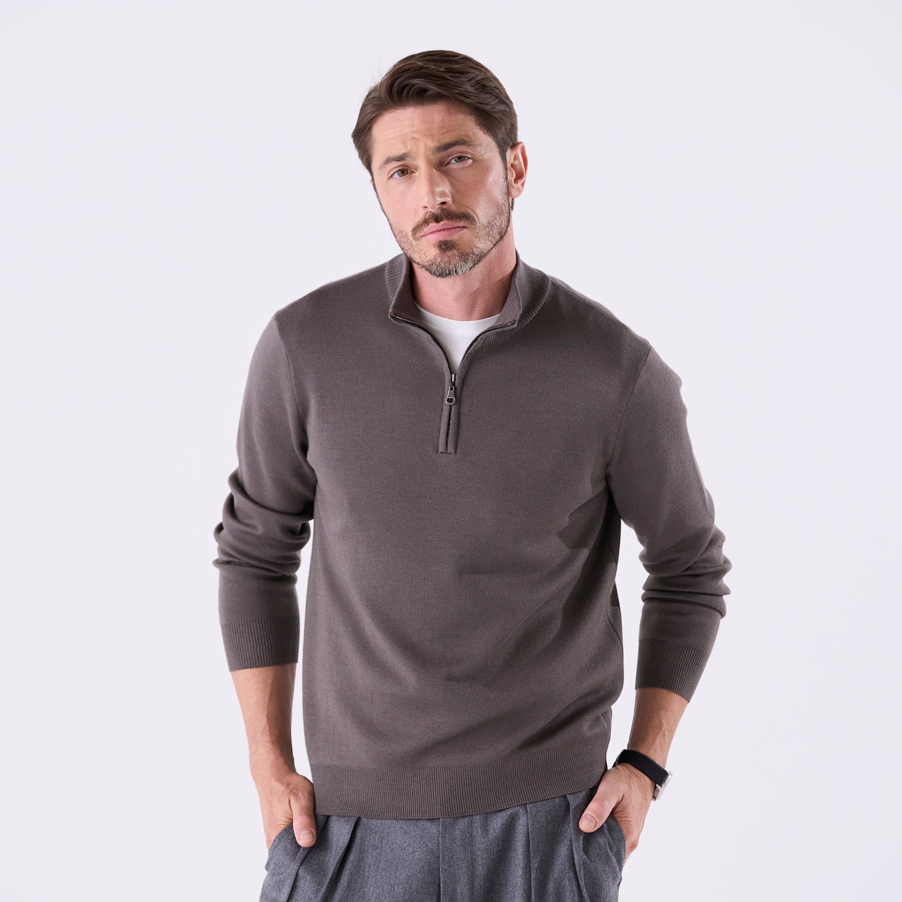 受注生産】lusso：ハーフZIPプルオーバー（＃0760） – トレンタセッ