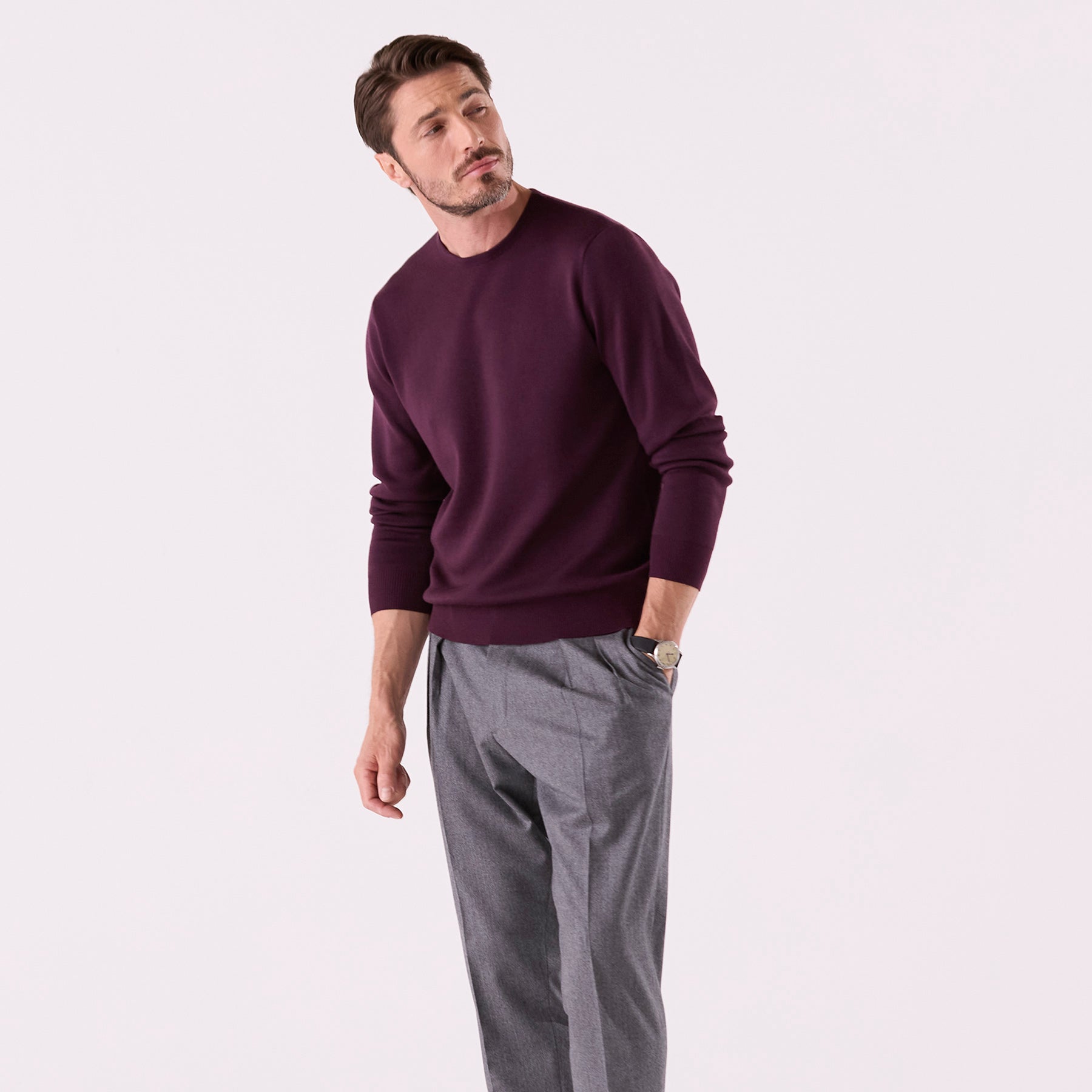 nagonstans コンビネーション クルーネック プルオーバー nagonstans 【値下げ】nagonstans woven combination PULLOVER クルー