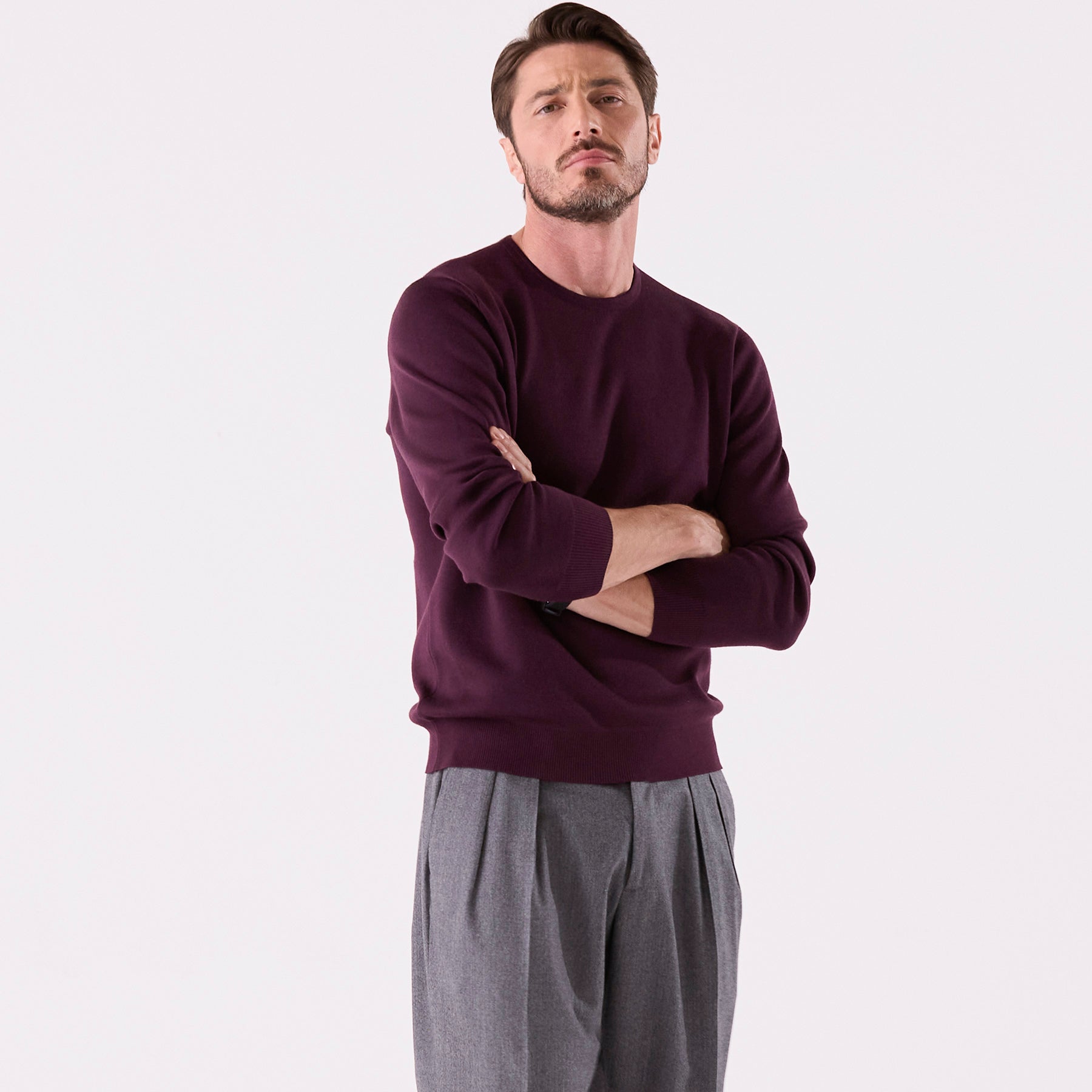 NEW COLOR｜lusso：クルーネックプルオーバー（＃7417