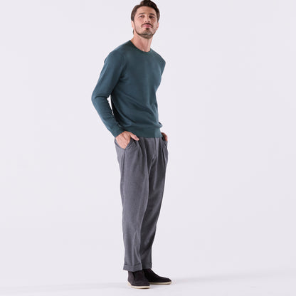 NEW COLOR｜lusso：クルーネックプルオーバー（＃7417）