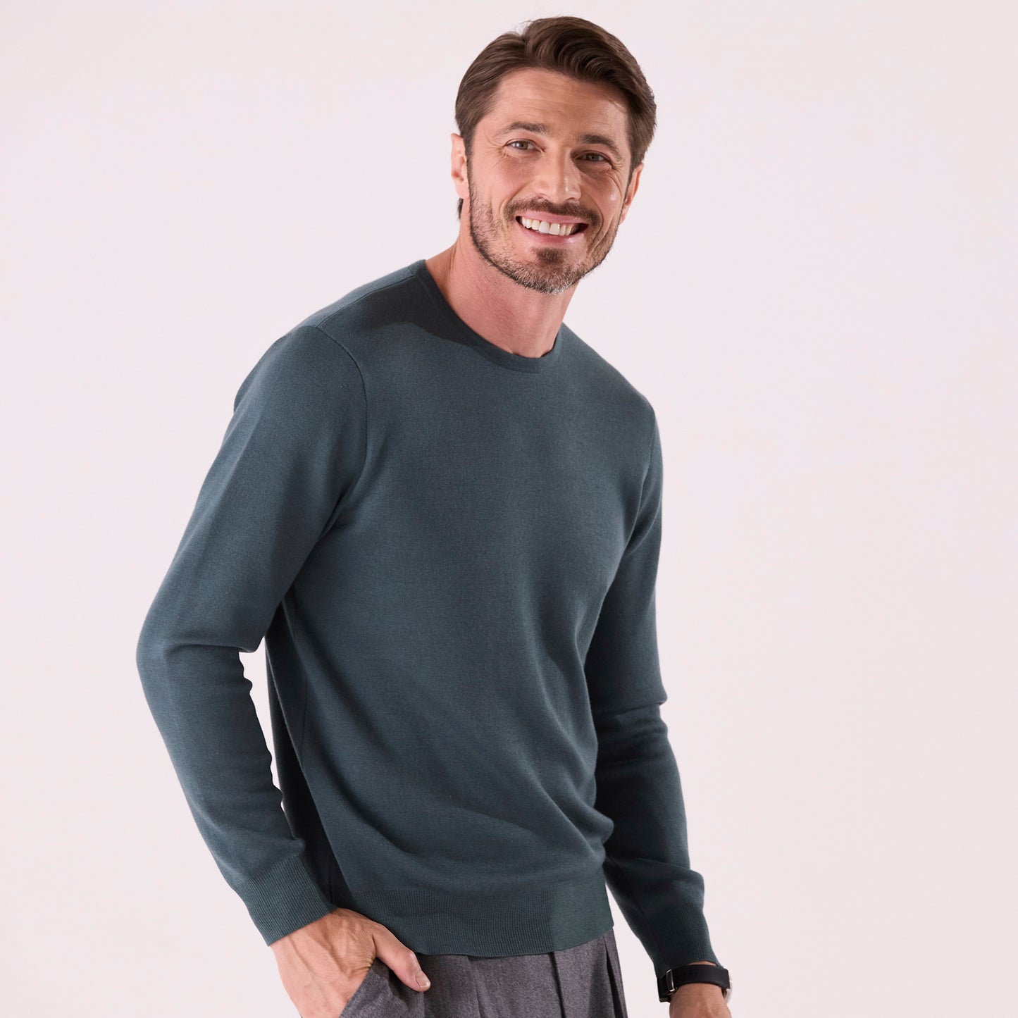 NEW COLOR｜lusso：クルーネックプルオーバー（＃7417）